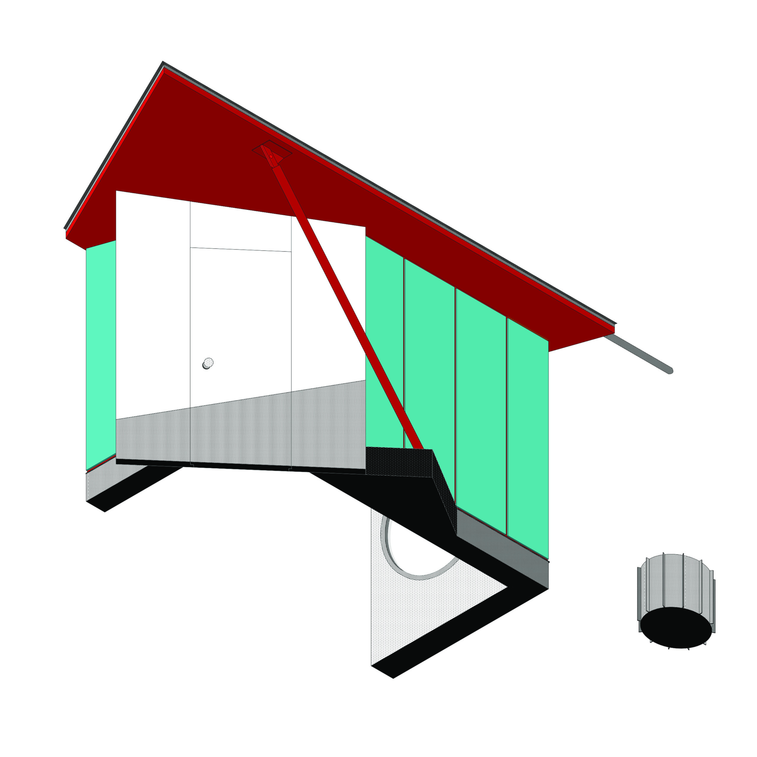 mua haus vogt axonometrie eingang