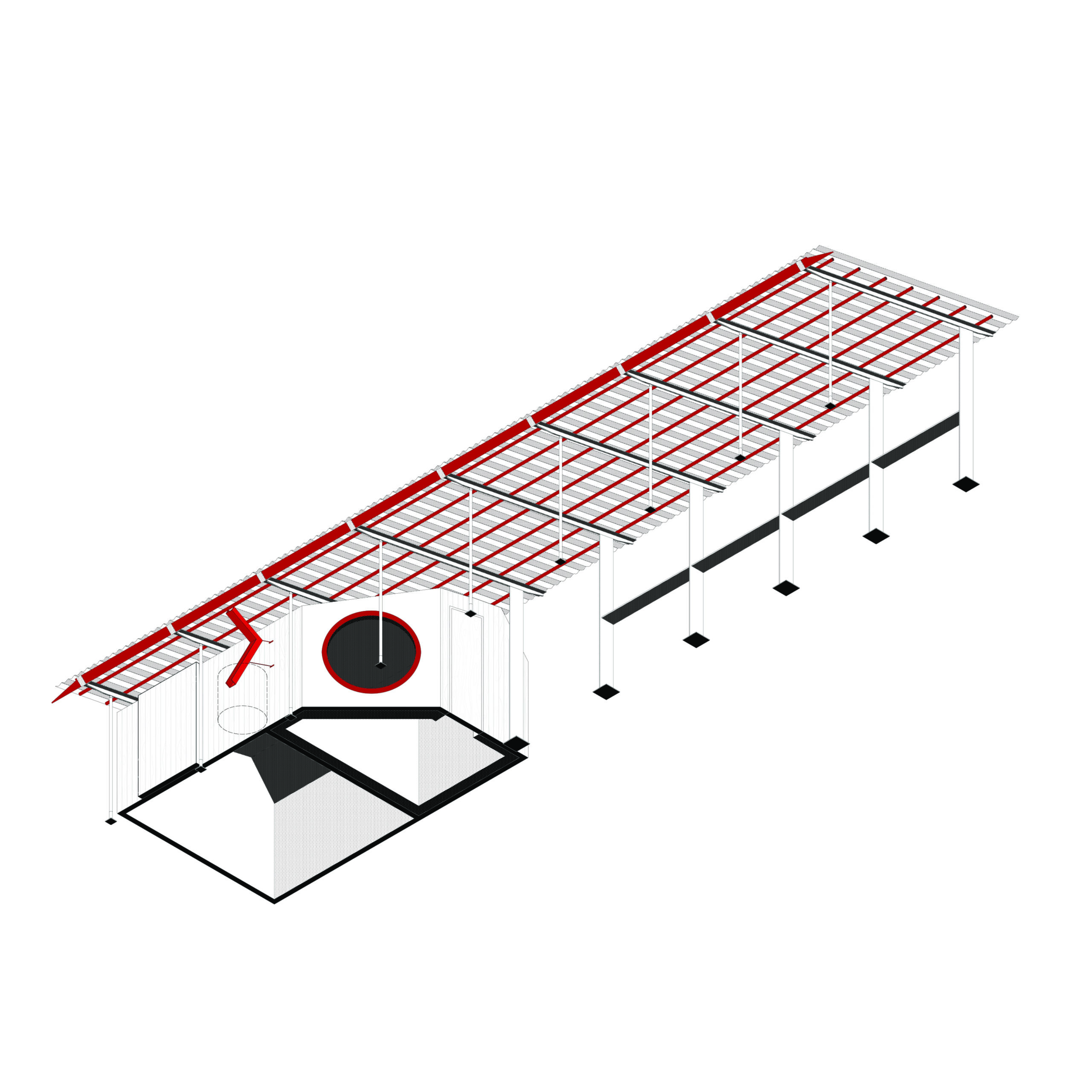 mua haus vogt axonometrie pergola